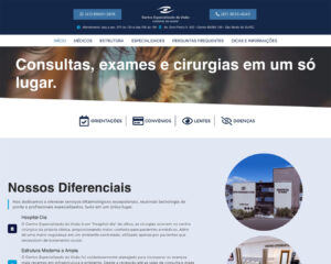 Web site Centro Especializado da Visão Hospital de Olhos